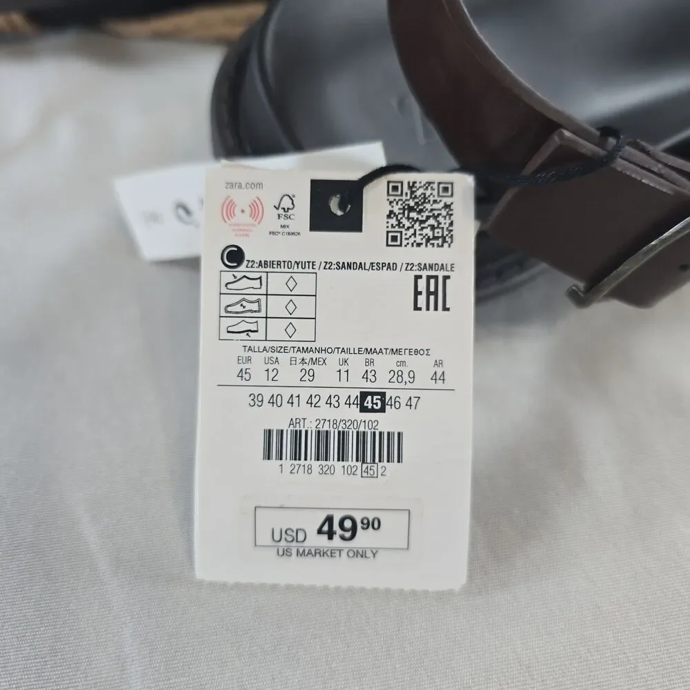 Zara men strappy